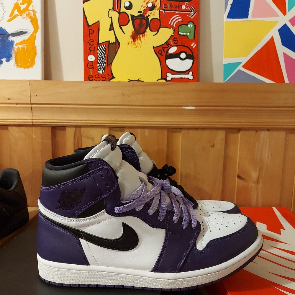 Jordan 1 "OG COURT PURPLE 2.0" AKA PURPLE TOES
